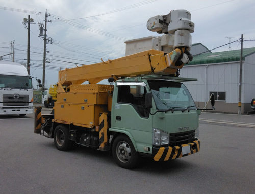 高所作業車　作業高さ14.6ｍ　電工仕様　サブエンジン付　